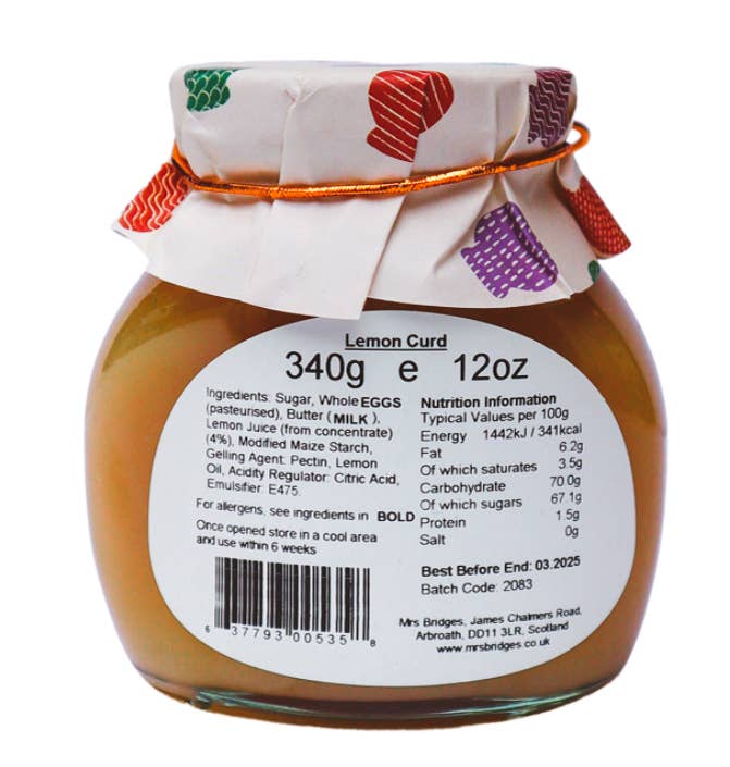 Lemon Curd With Real Butter