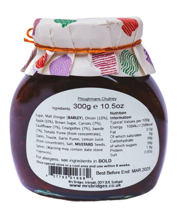 Ploughman’s Chutney Gift Jar, Savory Spread