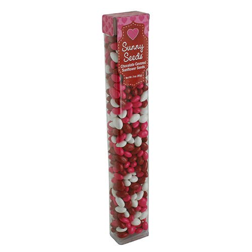 Valentines Sunny Seeds® in 3 oz tubes.