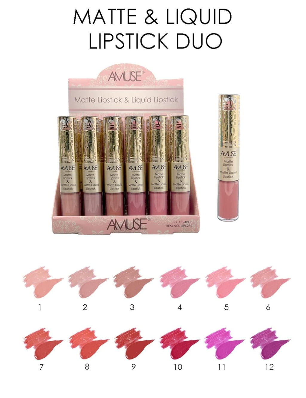 Amuse 2 in 1 Matte Lipstick & Matte Liquid Lipstick