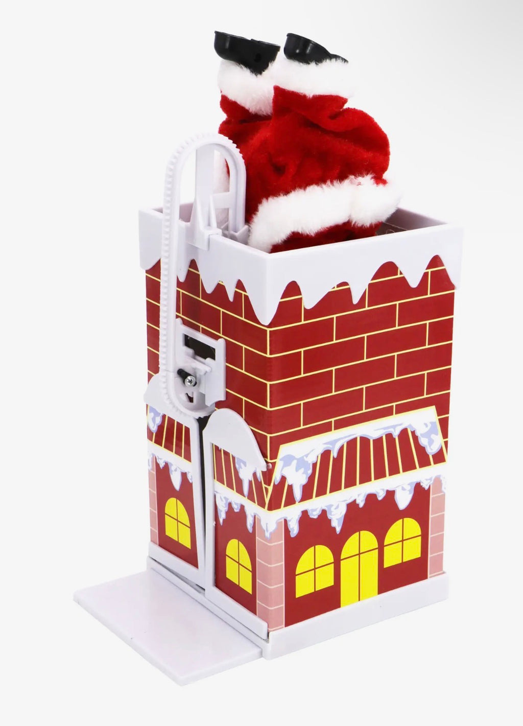 Chimney climbing Santa music playing table top