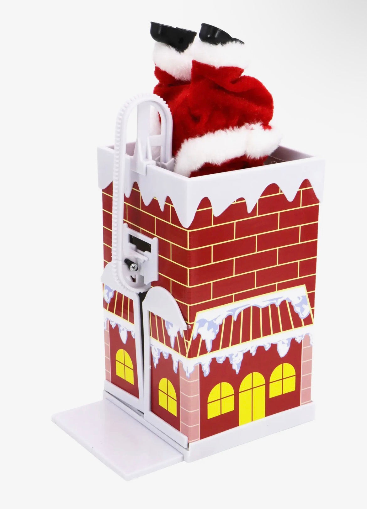 Chimney climbing Santa music playing table top