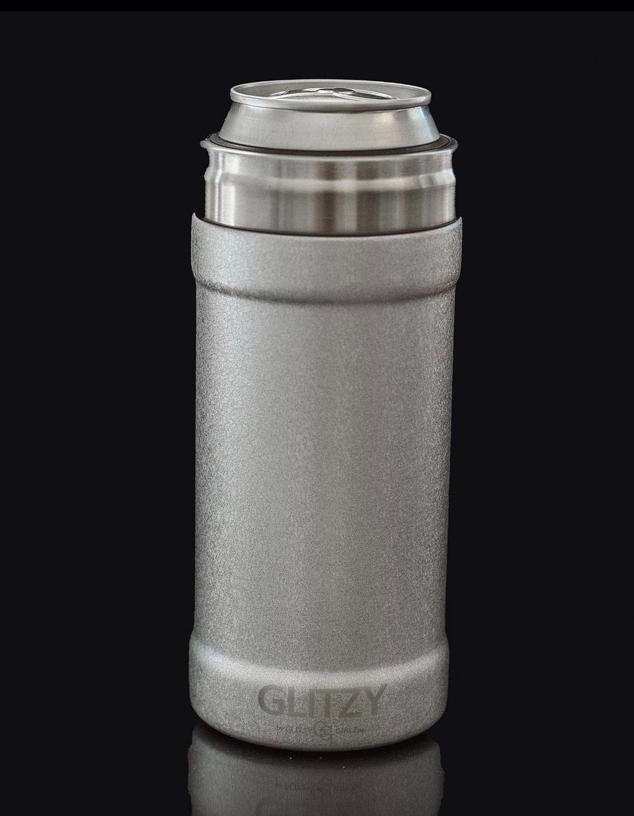 Glitzy Skinny Can Cooler