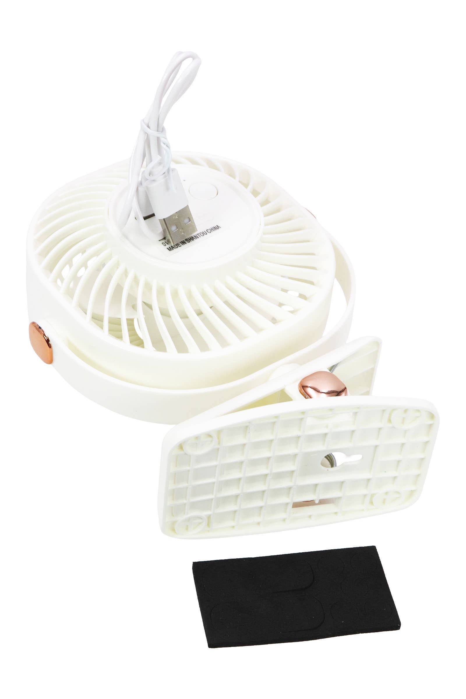 Retro Square Matte Clip-on Tabletop Desk Fan