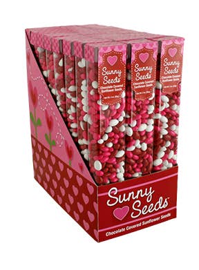 Valentines Sunny Seeds® in 3 oz tubes.